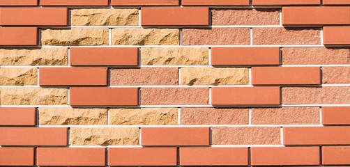 brick wall with new bricks