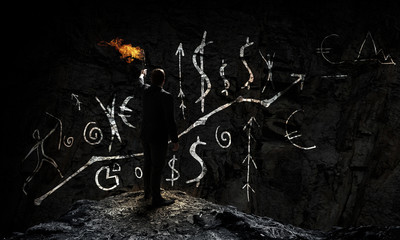 He is searching for solution