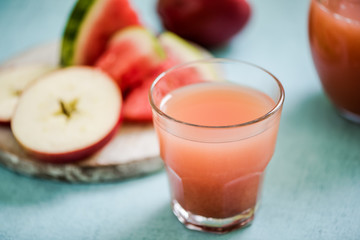 watermelon and apple cold pressed juice