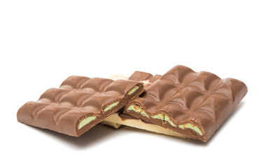 chocolate bar isolated
