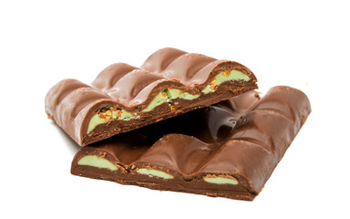 chocolate bar isolated