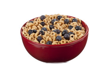 oat cereal with blueberries