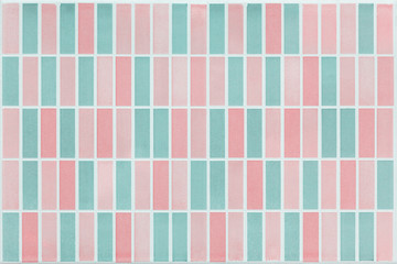 Texture of color tile wall.