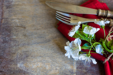 Springtime table setting