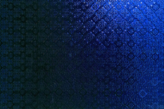 Blue glass wall texture background