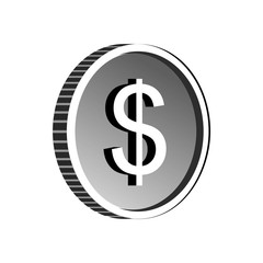 US dollar symbol icon, simple style