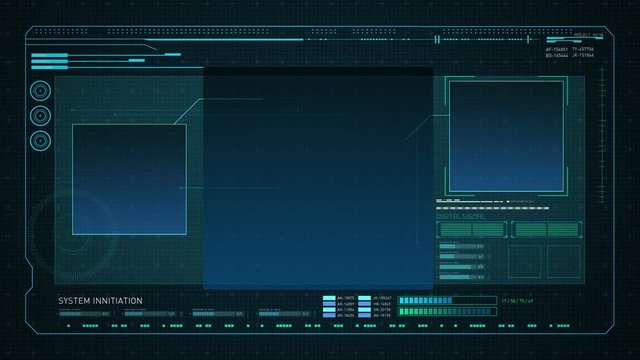 Digital display interface. technology graph, computer operation data screen.2
