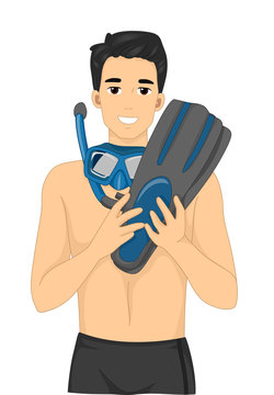 Snorkeling Gear clip art preview