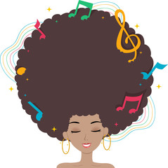 Teen Girl Hair Music
