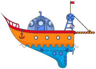 Small ship - submarine