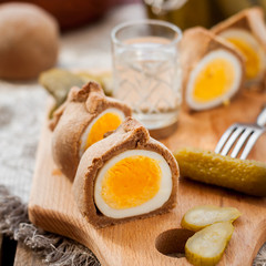Kokurki, Rye Dough Wrapped Hard Boiled Eggs