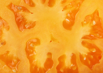 Texture macro yellow tomato