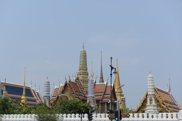 Emerald Buddha temple OR Wat Phra Kaew in Bangkok, Thailand