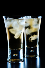 Beverage in a glass