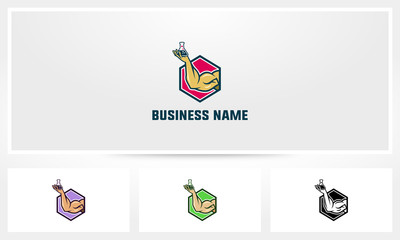 Muscle Arm Lab Chemistry Logo