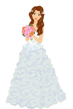 The Bride Wore A Wedding Dress PNG Clipart Bouquet Bride Bride Clipart  Bride Clipart Dress Free