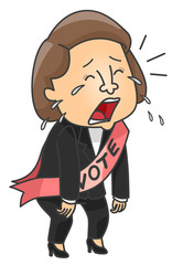 Girl Political Candidate Cry