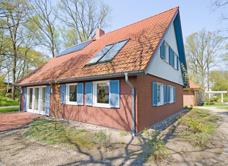 Einfamilienhaus in Backsteinoptik