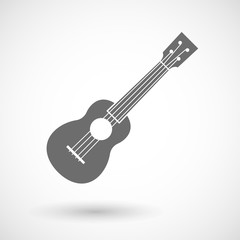 Vector illustration of   an ukulele