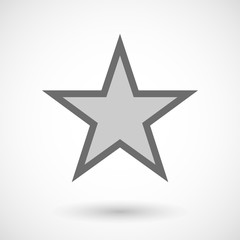 Vector illustration of   the red star of comunism icon