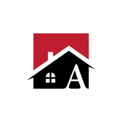 square innitial real estate logo a