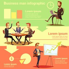 Businessman Infographic Set