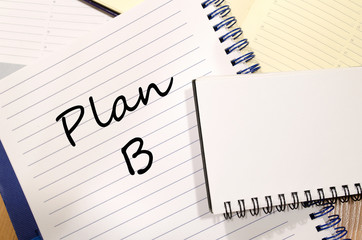 Plan b write on notebook