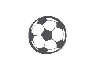 Fototapeta premium Football Icon. Hand drawn cartoon in doodle style