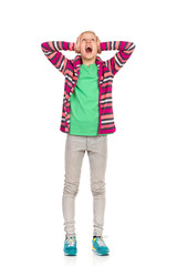 Shocked Girl Shouting