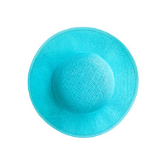 Beautiful summer hat isolated on white background