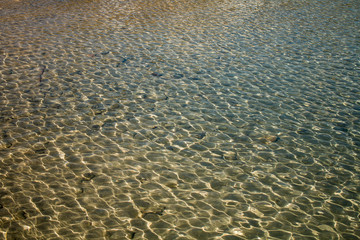 Wasseroberfläche mit Reflexionen