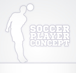 Concept Silhouette Soccer Player