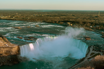 Niagara falls from the canadian side