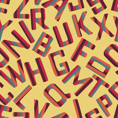 Seamless pattern background alphabet. Alphabet vector.
