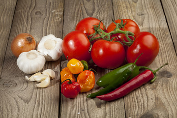 fresh vegetables ingredients