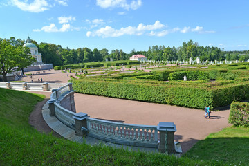 ORANIENBAUM, RUSSIA. View of Nizhn garden in the