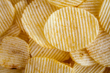 Potato chips background