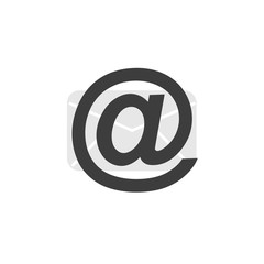 Grey Internet Email   icon. Minimalism. 