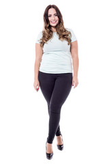 Smiling attractive young woman