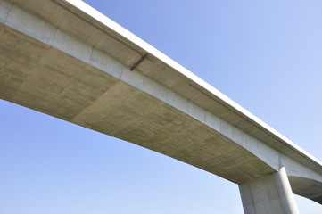建設中の高速道路のインターチェンジ