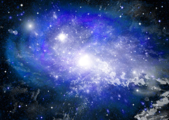 galaxy in a free space