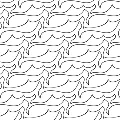 Vector floral background of drawn lines