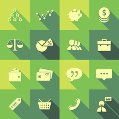 Vector Flat Icon Set - Business
