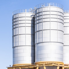 Chemical plant, containers