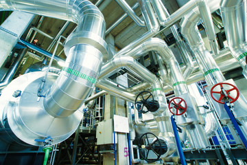 Industrial zone, Steel pipelines and valves