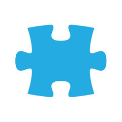 Vector puzzle piece horizontal