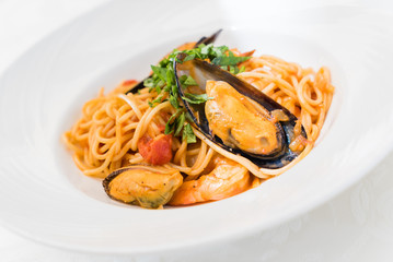 pasta with mussels