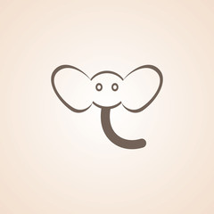 Icon Of Baby Elephant.