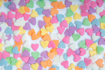 Sugar sprinkle dots, decoration for cake and bakery