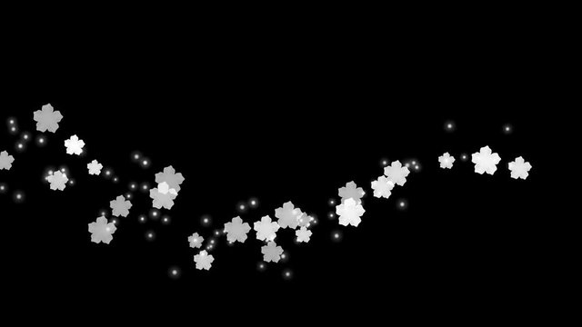Dancing Flowers. Alfha chanal. 3 scenes